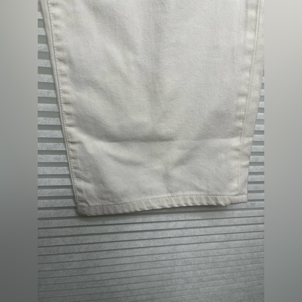 MADEWELL LowSlung Straight Pants  White High Rise Size 30 Office Academia Preppy - Picture 10 of 12